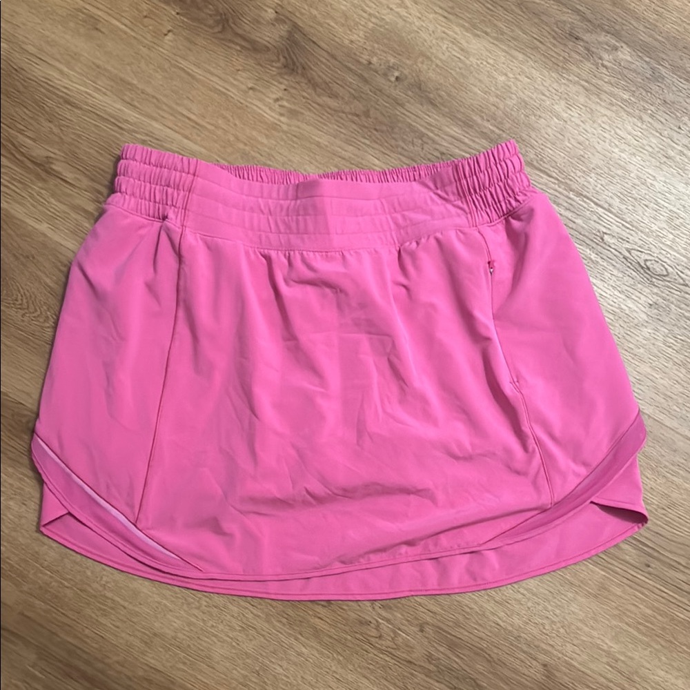 Lululemon Pink Hotty Hot High-Rise Skirt Size 12